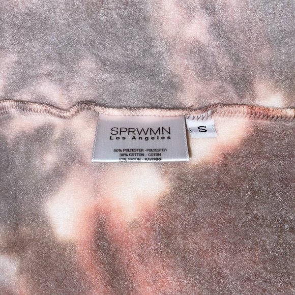 SPRWMN Desert Dusk Cotton Cropped Logo Sweatshirt - Picture 7 of 7